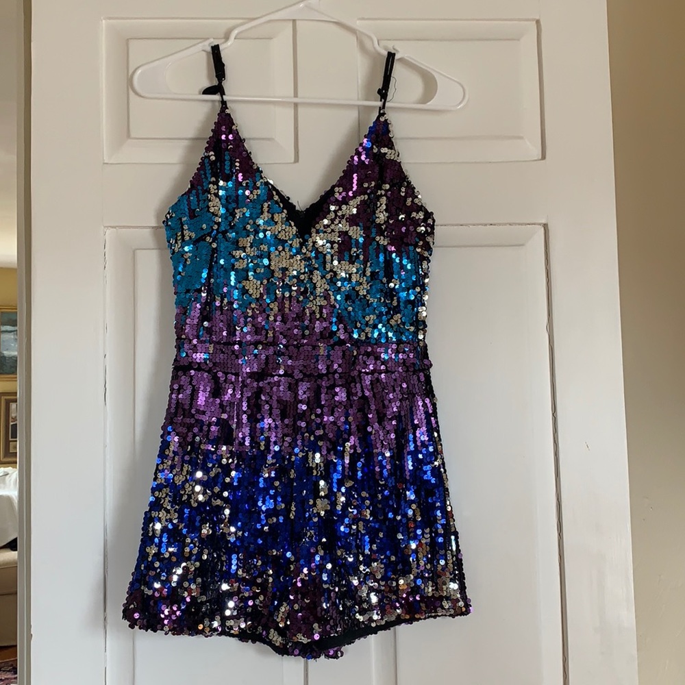 Charlotte Russe sequined romper